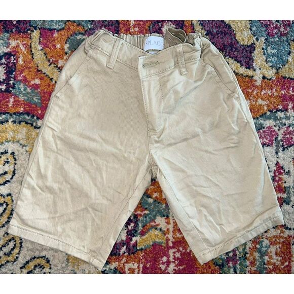 Girls Children's Place Chino Shorts - BISQUIT (6X/7) - Picture 2 of 4